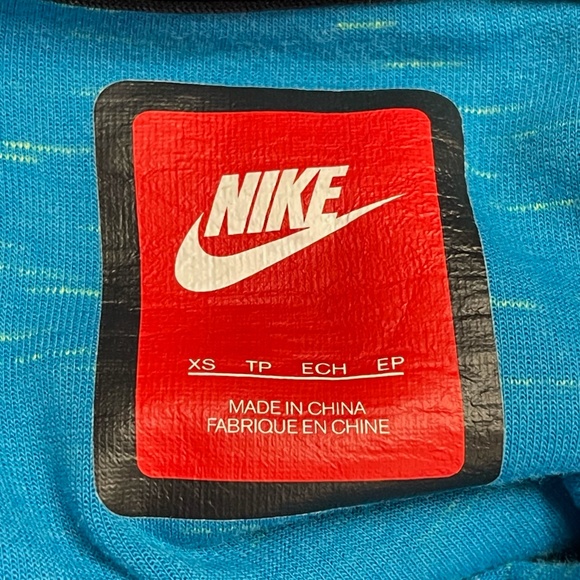 Nike Tech Fleece Women’s Full Zip Moto Jacket Running Cape Hi-Lo Blue Sz XS - Picture 14 of 16